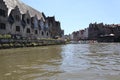 Old Meat Market Hall along the Leie river in Ghent, Belgium