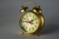 Old mechanical alarm clock. 3