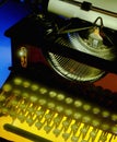 Old Mechanical Desktop Typewriter Royalty Free Stock Photo