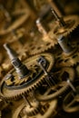 Old mechanism gears and cogs macro