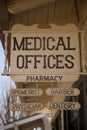 Old Medican Offices Sign