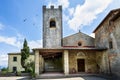 Old medieval abbey Badia a Coltibuono near Gaiole in Chianti, Italy Royalty Free Stock Photo