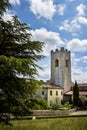 Old medieval abbey Badia a Coltibuono near Gaiole in Chianti, Italy Royalty Free Stock Photo