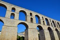 Old medieval aqueduct Kamares, Kavala, Greece Royalty Free Stock Photo