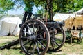 Old medieval cannon at the festival Royalty Free Stock Photo