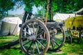 Old medieval cannon at the festival Royalty Free Stock Photo