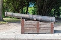 Old medieval cannon in Kaliningrad, Russian Federation Royalty Free Stock Photo