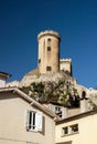 Old medieval castle in Foix, Ariege Royalty Free Stock Photo