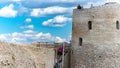 Old medieval castle of Izborsk in Russia