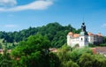 Old medieval castle in Skofja Loka Royalty Free Stock Photo