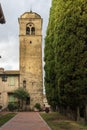 Old medieval churc  in Sirmione Italy. Royalty Free Stock Photo