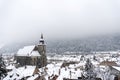 Old medieval church - Black Church at winter time