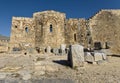 Old medieval church at Lindos acropolis, Rhodes Royalty Free Stock Photo