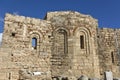 Old medieval church at Lindos acropolis, Rhodes Royalty Free Stock Photo