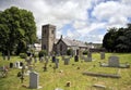 Old Medieval English Church and Cemetery Royalty Free Stock Photo