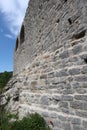 Old medieval fortress wall texture