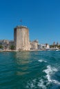 Old medieval fortress of Trogir Kamerlengo Castle on Dalmatian Island, Split city region.