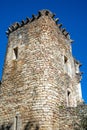 Old medieval ruin tower. Castle with European architecture, France. Royalty Free Stock Photo