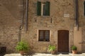 Old medieval small town Montepulciano in Tuscany Royalty Free Stock Photo