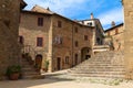 Old medieval small town Monticchiello in Tuscany, Italy Royalty Free Stock Photo