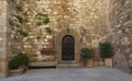 Old medieval small town in Pienza, Tuscany Royalty Free Stock Photo