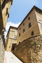 Old medieval small town in Pienza, Tuscany Royalty Free Stock Photo