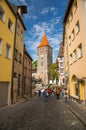 Old medieval Tower Tiergartnertorturm, Nurnberg, Bavaria, German