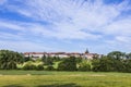 Old medieval town wall build of half timbred houses in Idstein W Royalty Free Stock Photo