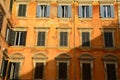Old mediterranean building in Rome Royalty Free Stock Photo