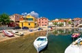 Old mediterranean harbor in Sali village Royalty Free Stock Photo
