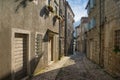 Old Mediterranean street. Gabela street in town of Risan, Montenegro