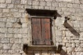 Old Mediterranean wooden windows