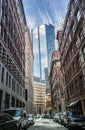 When old meets new in Boston, Massachusetts Royalty Free Stock Photo