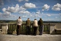 Old men contemplate the view Royalty Free Stock Photo