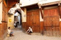 Old men in the medina Royalty Free Stock Photo