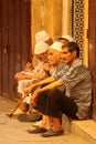 Old men in the medina Royalty Free Stock Photo