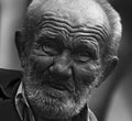 Old men with wrinkled face