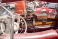 Old Mercedes Benz cabriolet - interior Royalty Free Stock Photo