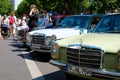 Old Mercedes Benz cars at Classic Days, a Oldtimer automobile event showing more than 2000 vintage cars at Kurfuerstendamm / Royalty Free Stock Photo