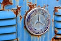 Mercedes-Benz classic logo Badge closeup