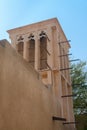 Old merchant quarter in Dubai with traditional conditioning wind