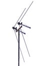 Old metal antenna isolated on white background Royalty Free Stock Photo