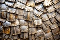 Old Metal Armor Plates Background Royalty Free Stock Photo