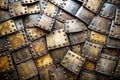 Old Metal Armor Plates Background Royalty Free Stock Photo