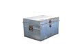 Old metal box on isolated Royalty Free Stock Photo