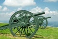 Old metal cannon. Shipka, Gabrovo, Bulgaria. The Shipka Memorial is situated on the peak of Shipka in the Balkan Mountains near