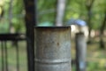 Old metal chimney pipe Royalty Free Stock Photo