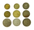 Old metal coins