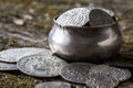 Old metal coins Royalty Free Stock Photo