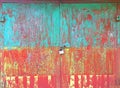 Old Metal colorful rusty grunge Background Royalty Free Stock Photo